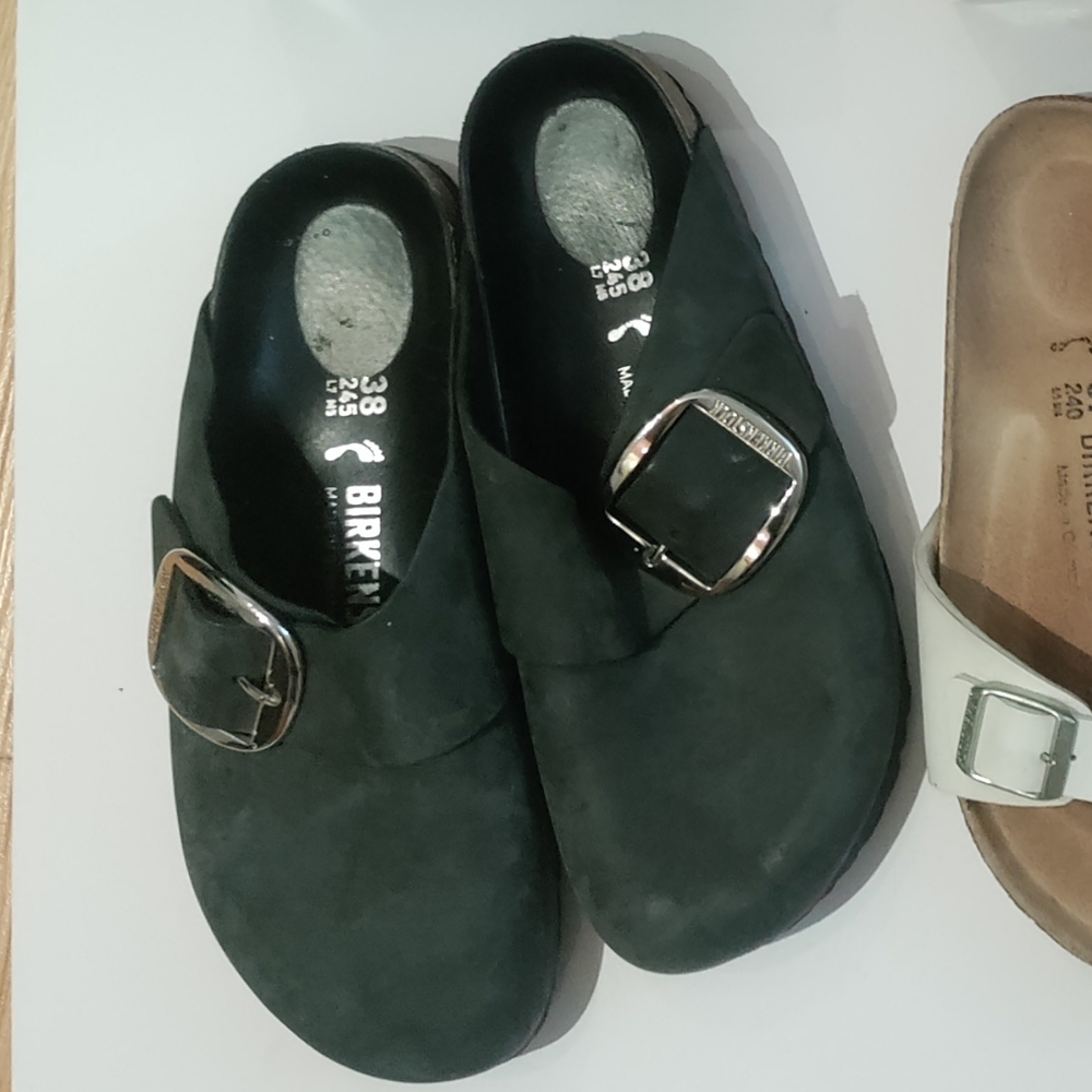 Birkenstock Clogs Black Big Buckle